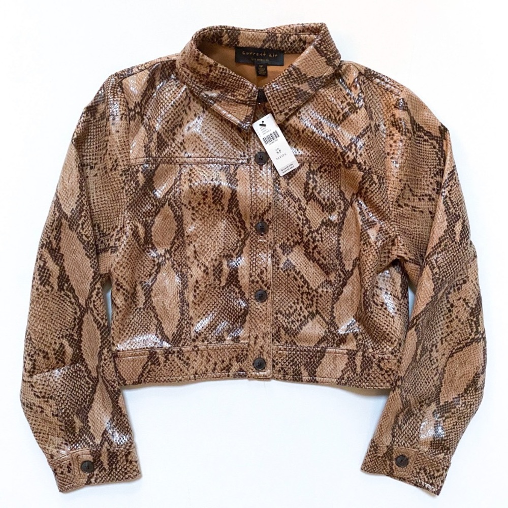 Anthropologie Snakeskin Print Jacket - Picture 4 of 9